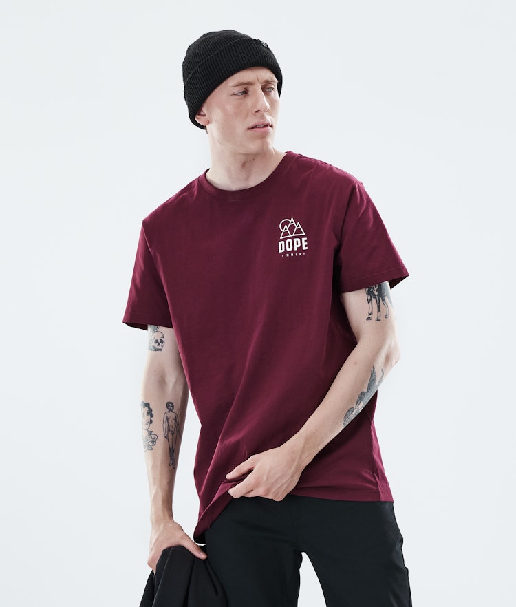 Daily T-shirt Homme Rise Burgundy, Image 2 sur 7