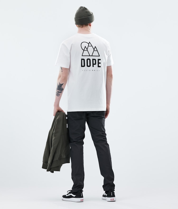 Dope Daily T-shirt Herre Rise White