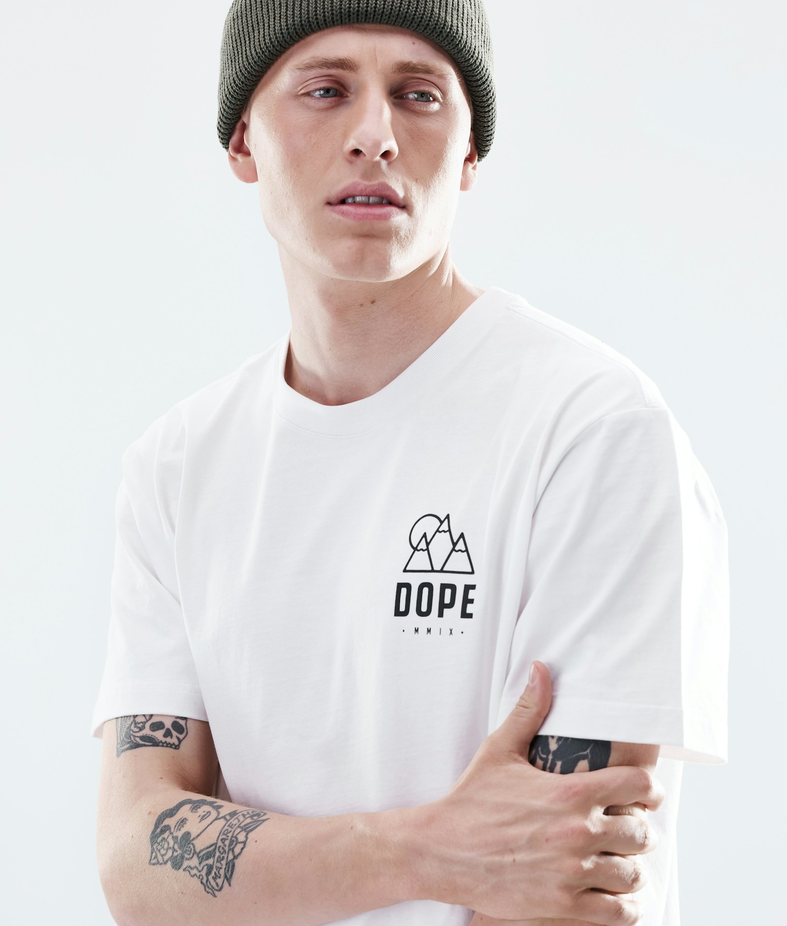 Dope Daily T-shirt Men Rise White