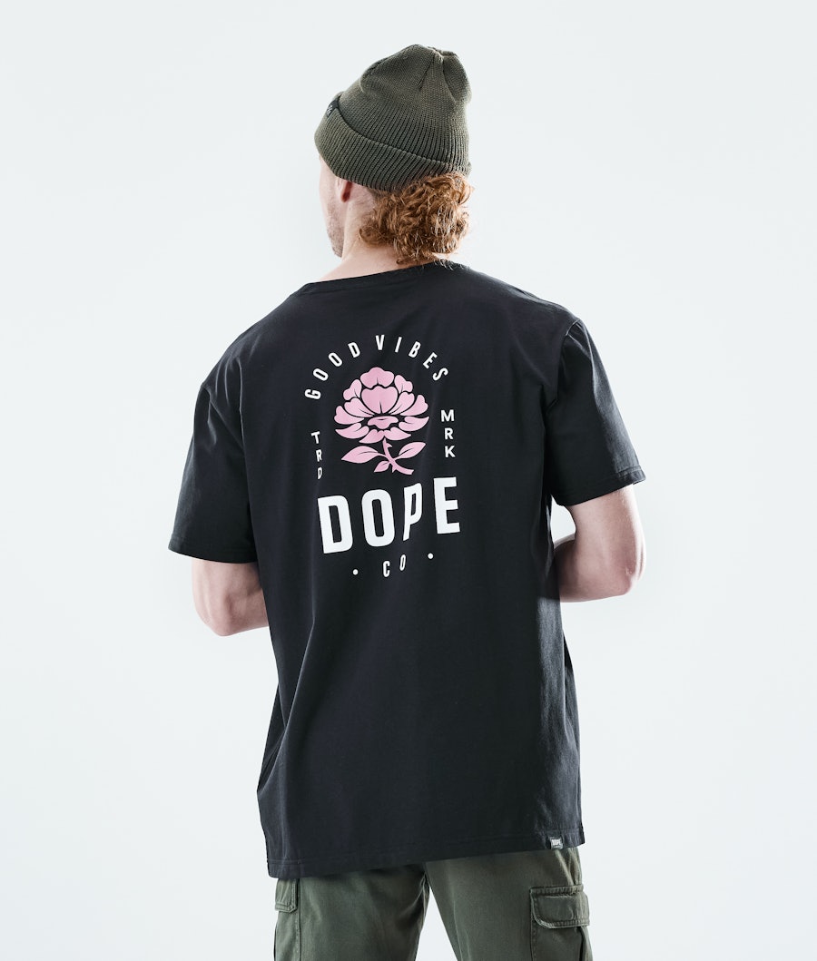 Daily Rose T-shirt Men Black