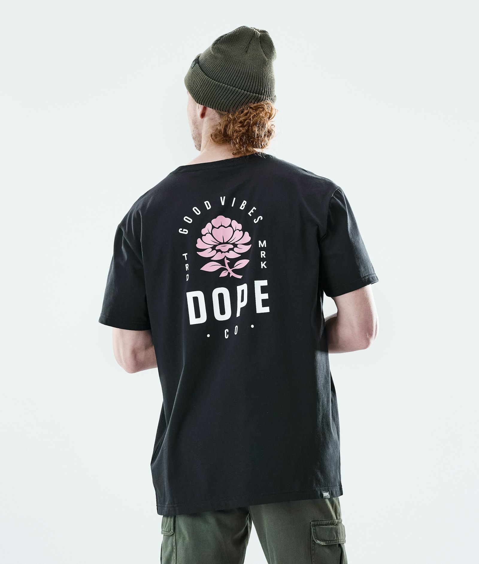 Dope Daily T-shirt Heren Rose Black