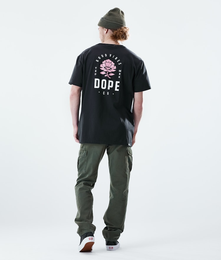 Dope Daily T-Shirt Herren Rose Black