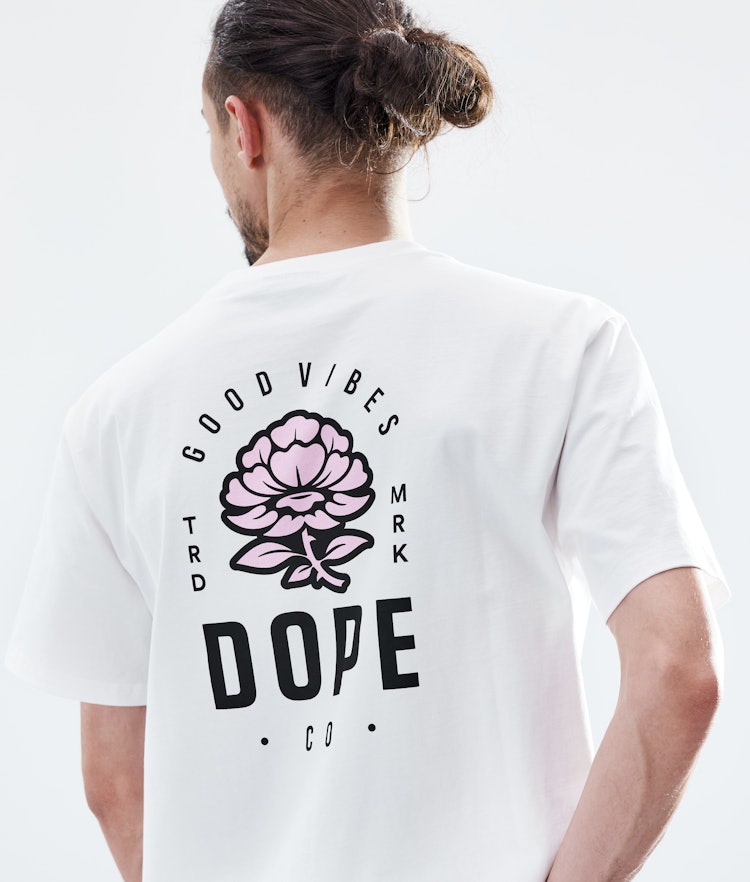 Daily T-shirt Men Rose White