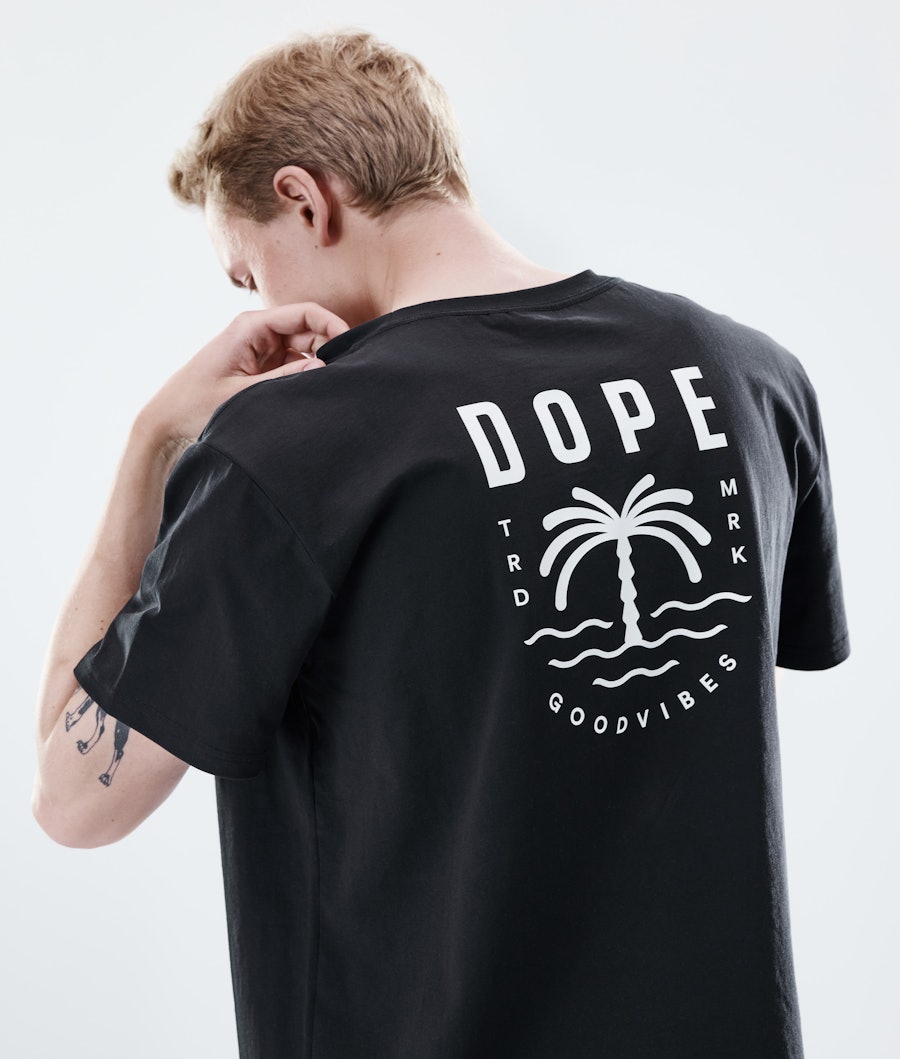 Dope Daily Palm T-shirt Herr Black
