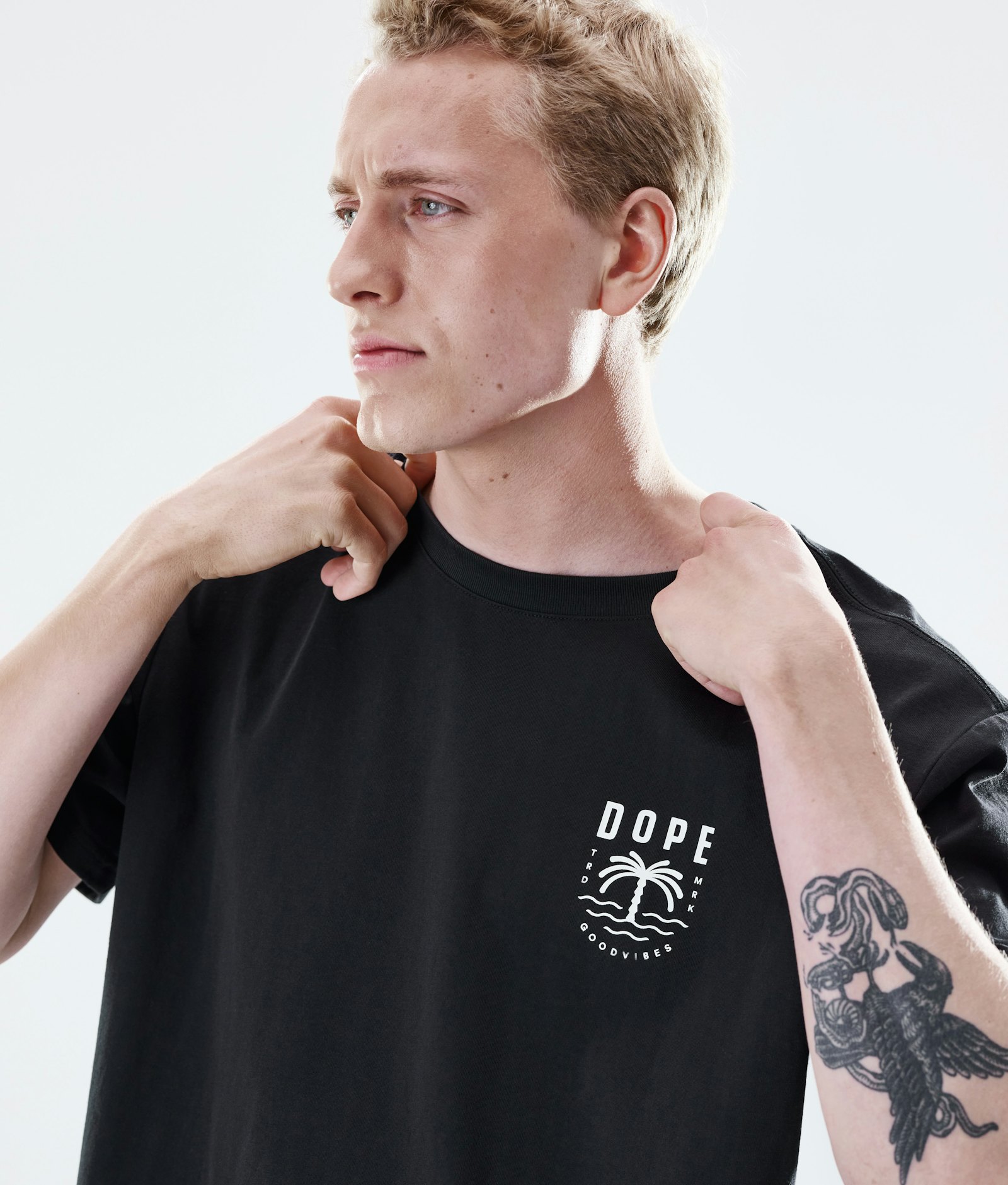 Dope Daily T-shirt Homme Palm Black