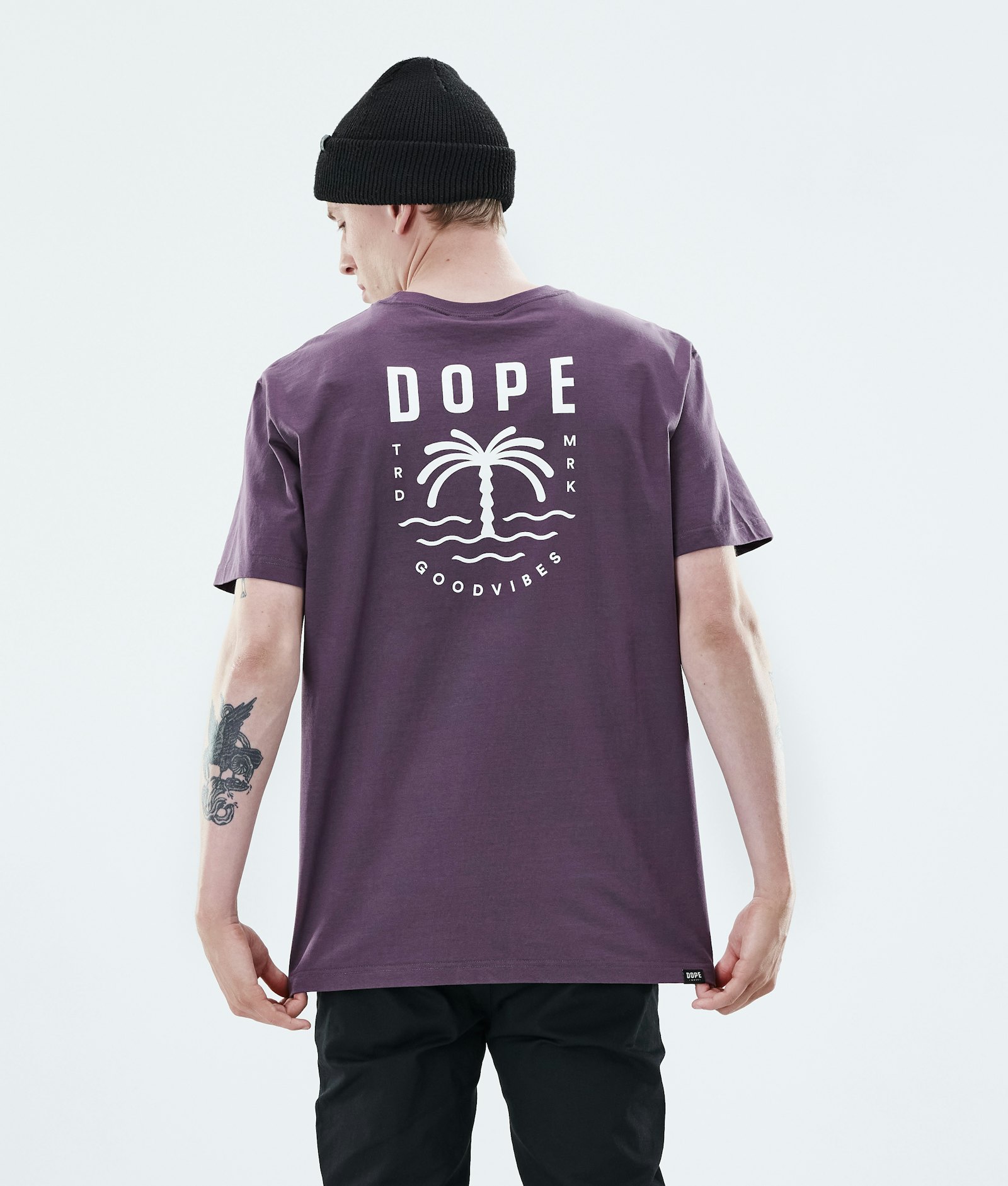Dope Daily T-shirt Mężczyźni Palm Faded Grape