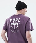 Dope Daily T-shirt Heren Palm Faded Grape