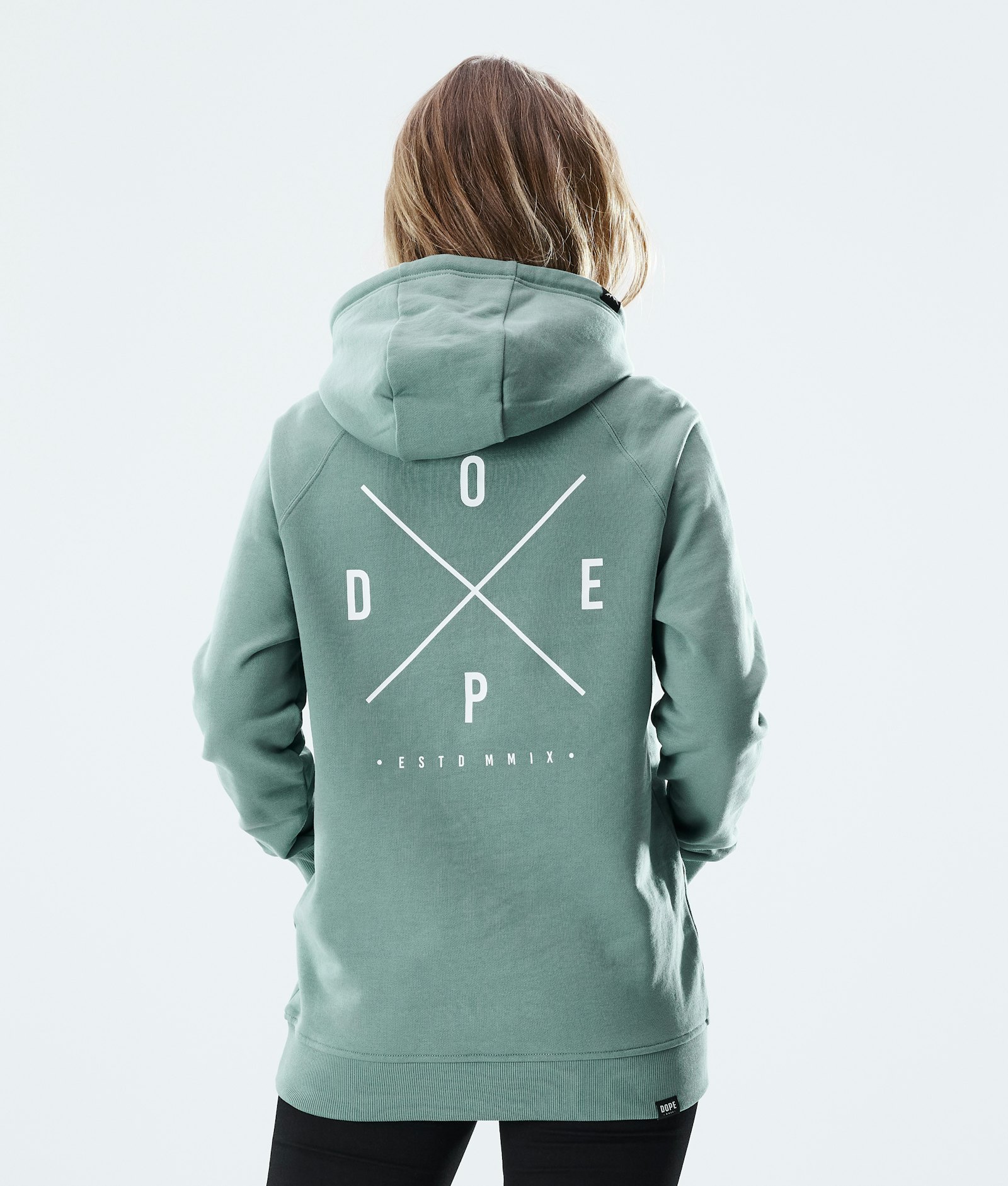 Dope Regular Hoodie Dame 2X-UP Faded Green