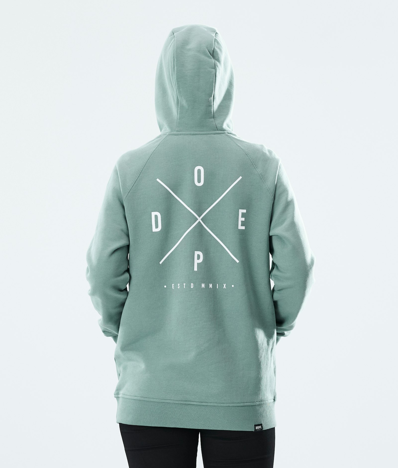 Dope Regular Hoodie Dame 2X-UP Faded Green