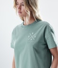 Dope Regular T-Shirt Damen 2X-UP Faded Green