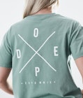 Dope Regular T-shirt Kobiety 2X-UP Faded Green