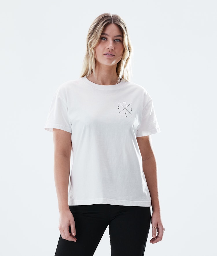 Regular T-shirt Dames 2X-UP White, Afbeelding 1 van 7
