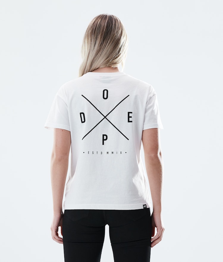 Regular T-shirt Dame 2X-UP White, Billede 2 af 7