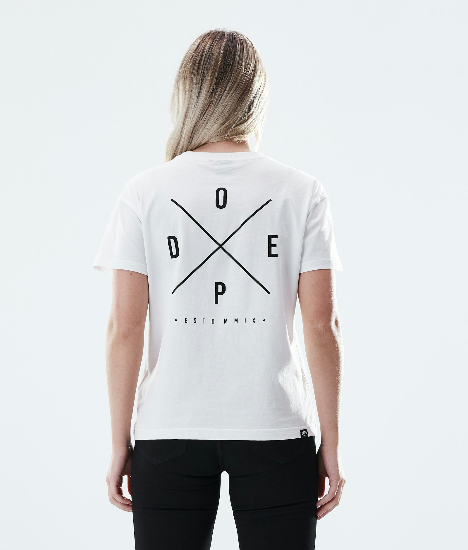 Regular T-shirt Dame 2X-UP White
