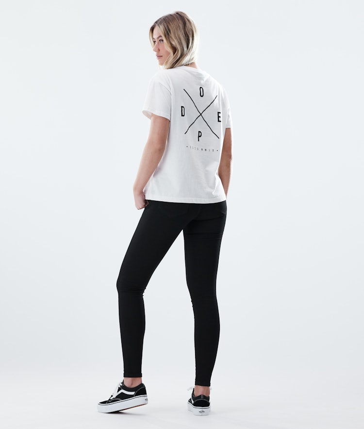 Regular T-paita Naiset 2X-UP White, Kuva 4 / 7