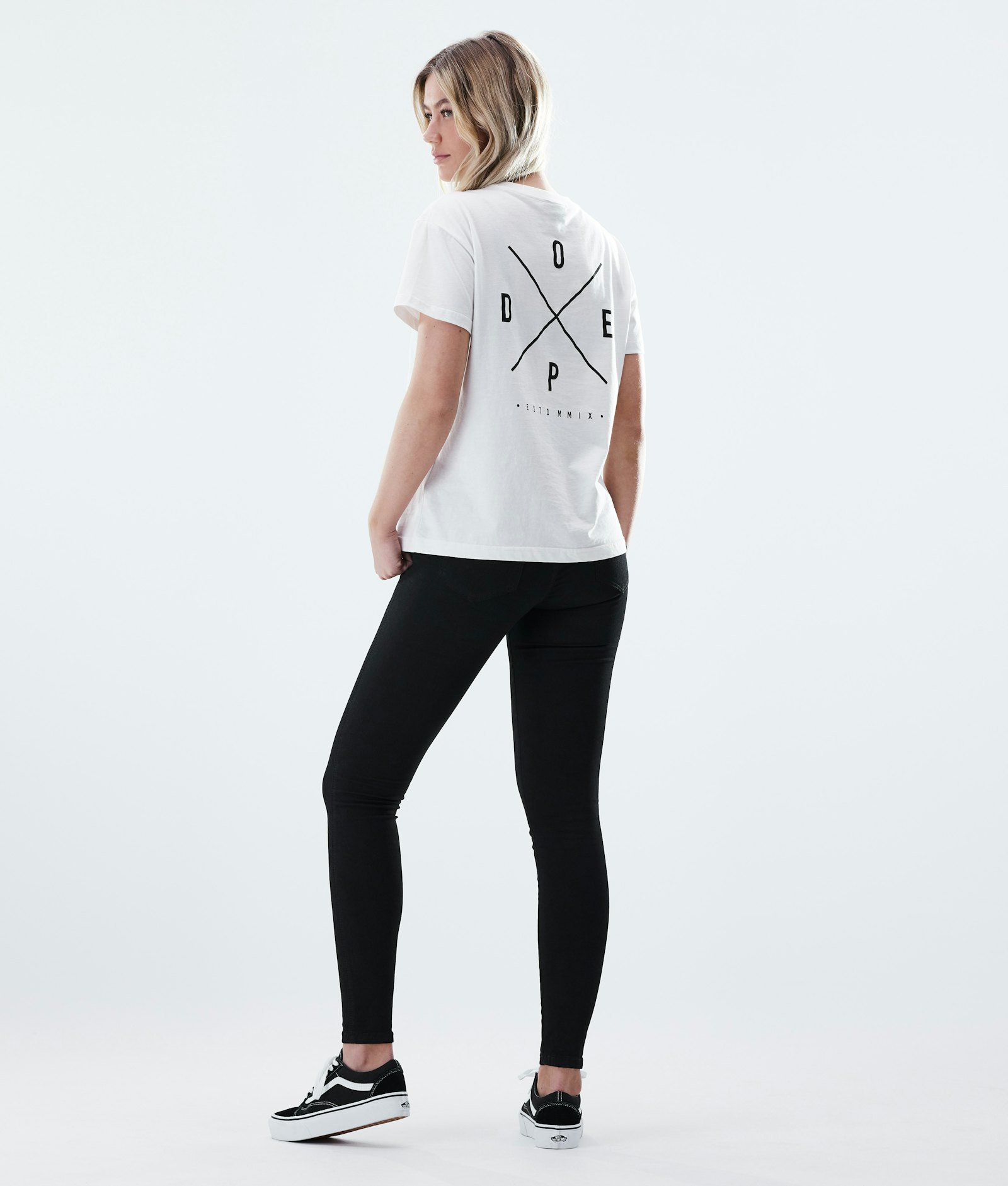 Regular T-shirt Dame 2X-UP White