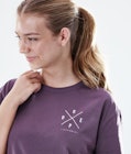 Regular T-shirt Dames 2X-UP Faded Grape, Afbeelding 5 van 7