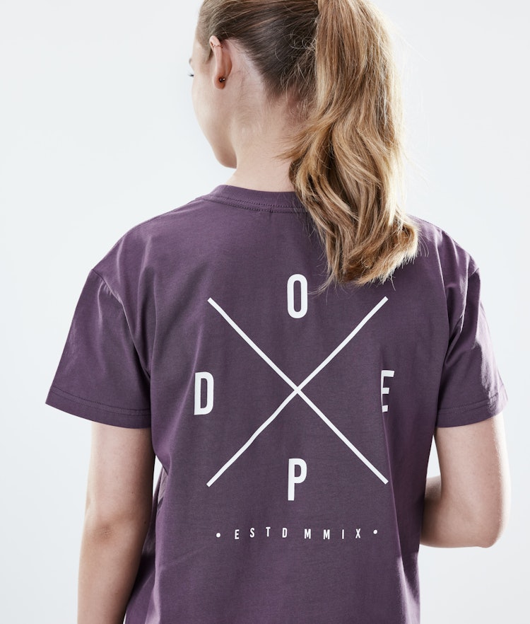 Dope Regular T-paita Naiset 2X-UP Faded Grape, Kuva 6 / 7