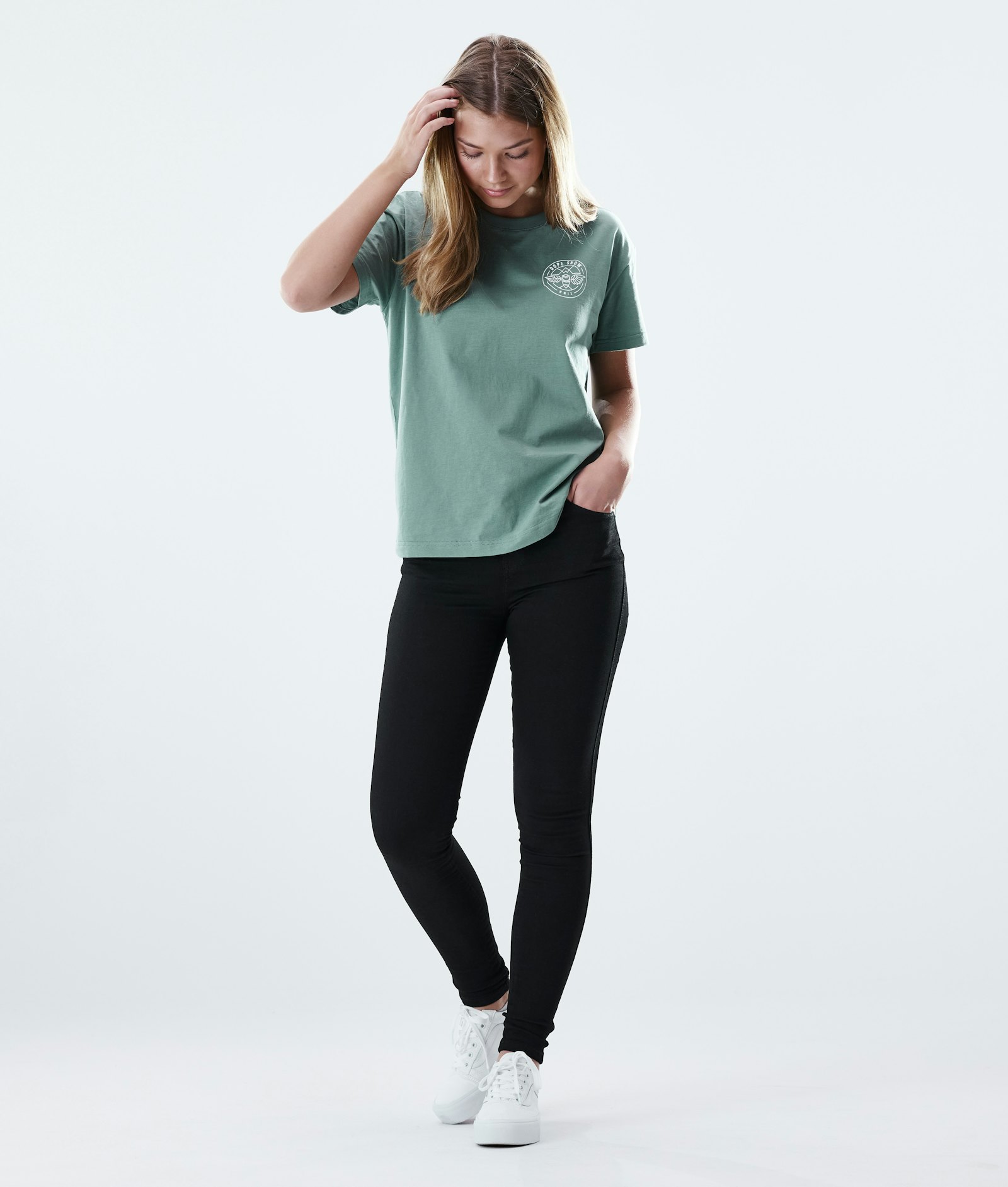 Regular T-shirt Donna Beak Faded Green, Immagine 4 di 7