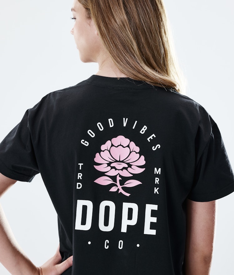 Dope Regular T-shirt Dames Rose Black