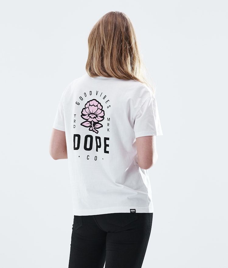 Dope Regular T-shirt Dames Rose White
