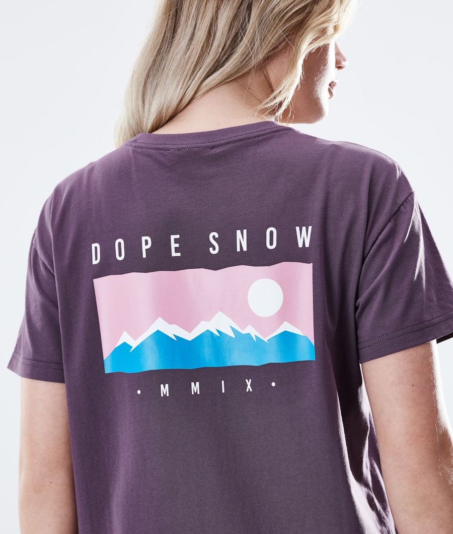 Dope Regular Range T-shirt Dames Faded Grape