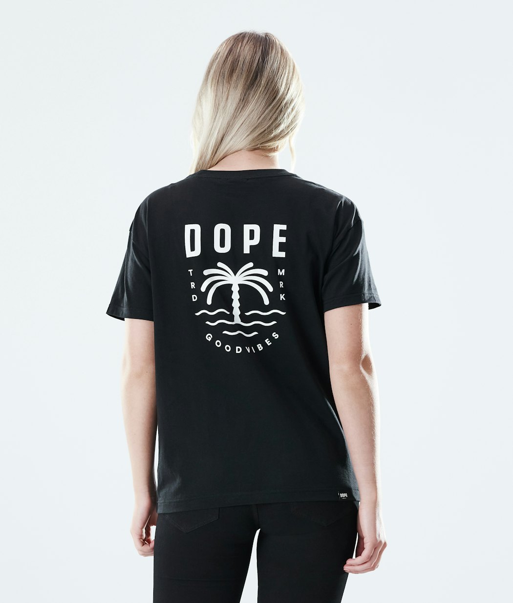 Dope Regular Palm T-shirt Femme Black