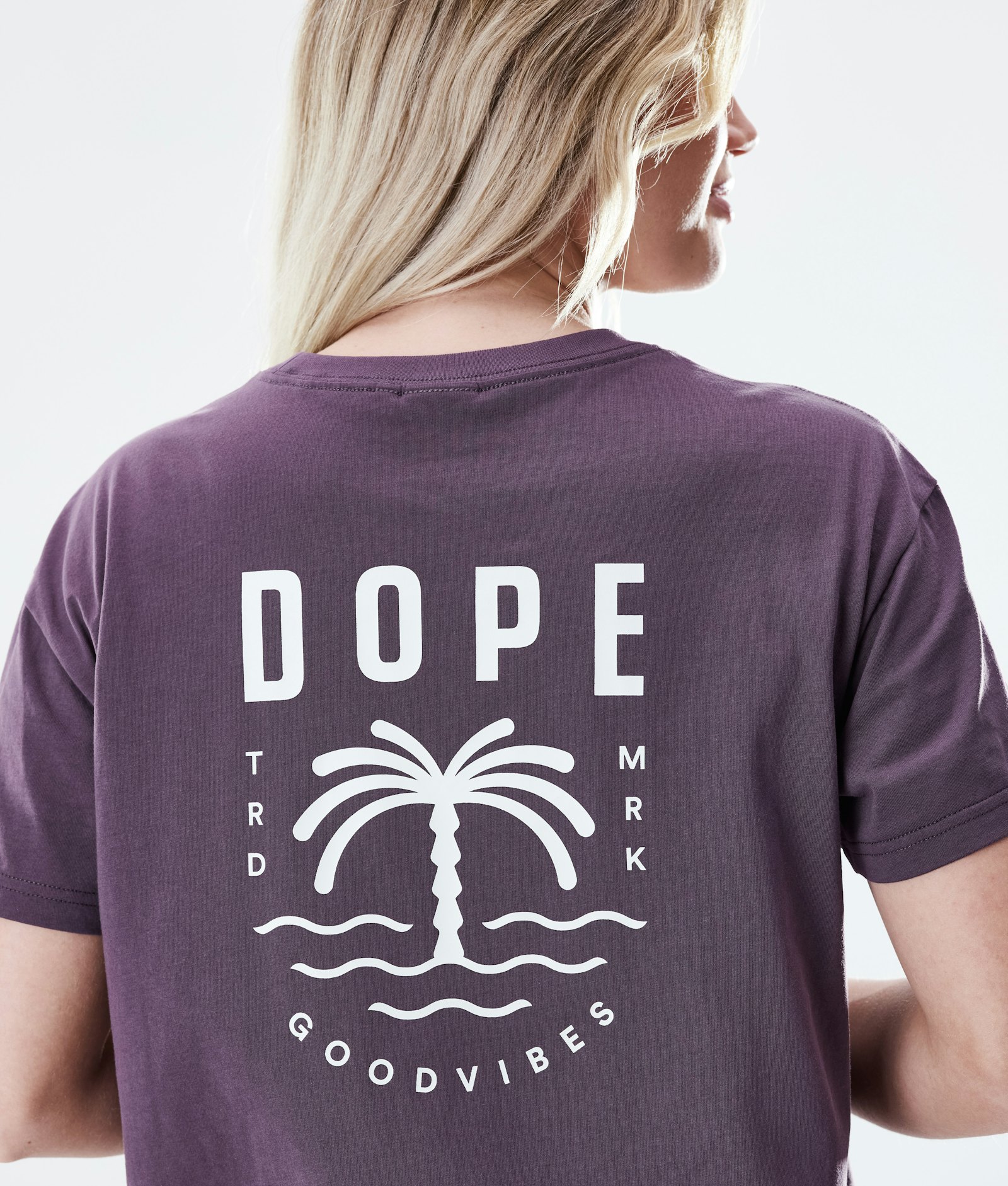 Dope Regular T-shirt Dame Palm Faded Grape