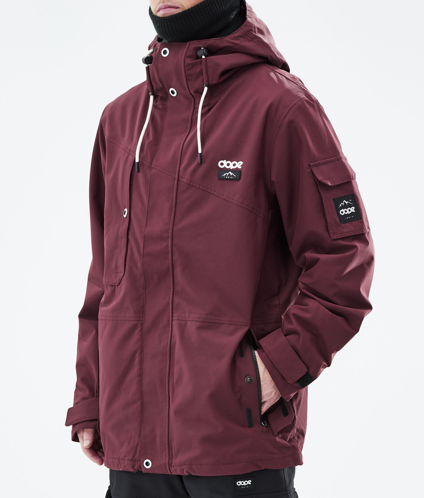 mens maroon snowboard jacket