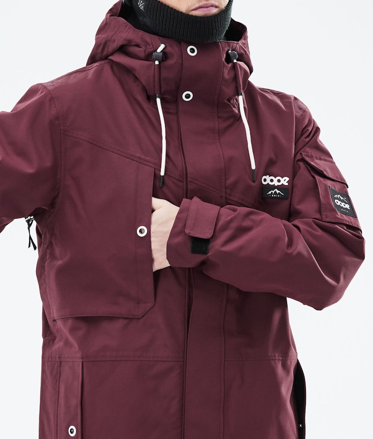 Adept 2019 Snowboard Jacket Men Burgundy, Image 9 of 9