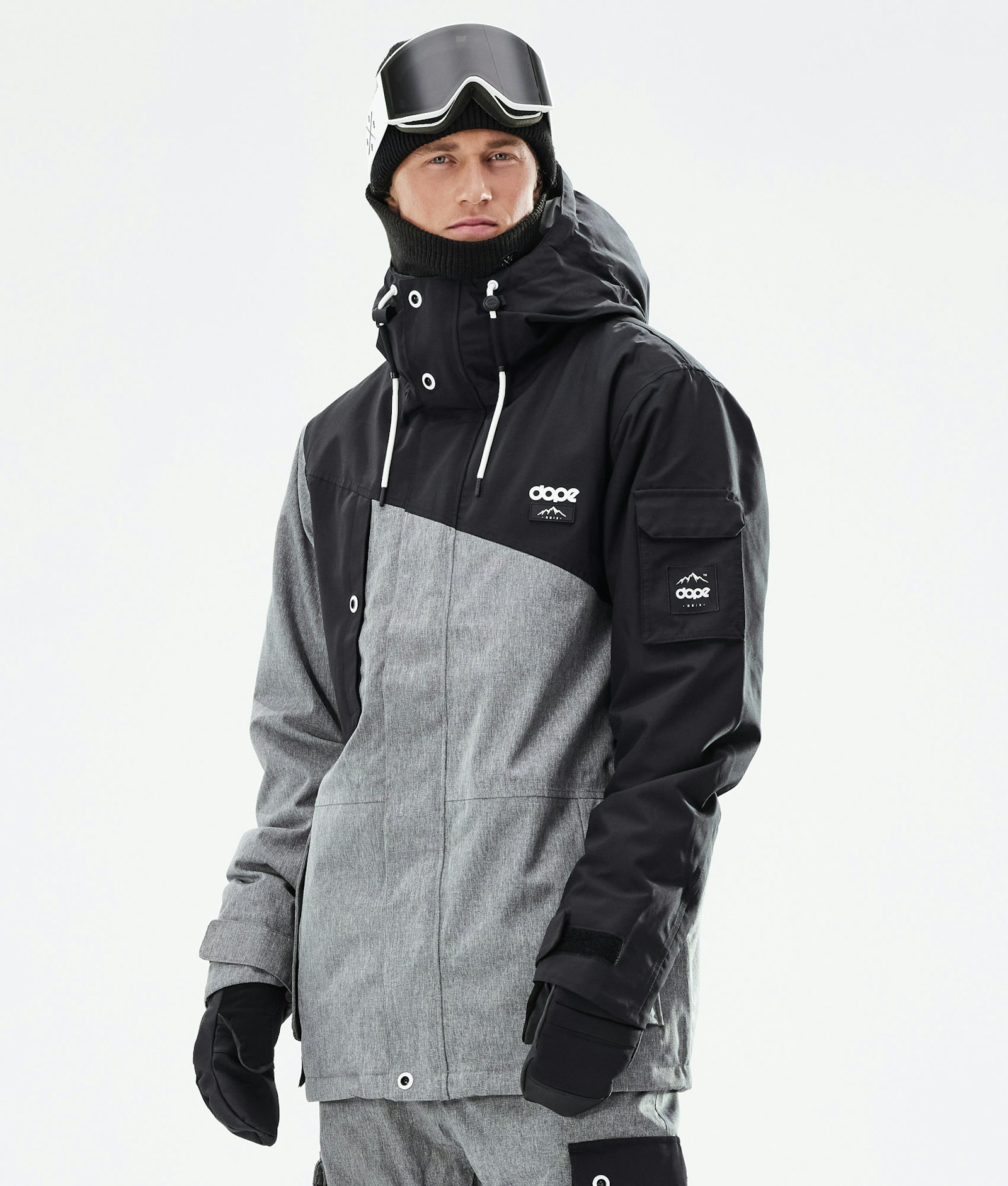 Dope Adept 2020 Ski Jacket Men Black/Grey Melange