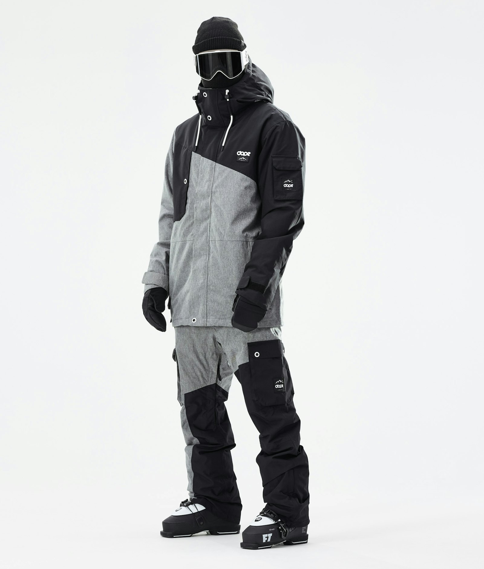 Dope Adept 2020 Ski jas Heren Black/Grey Melange