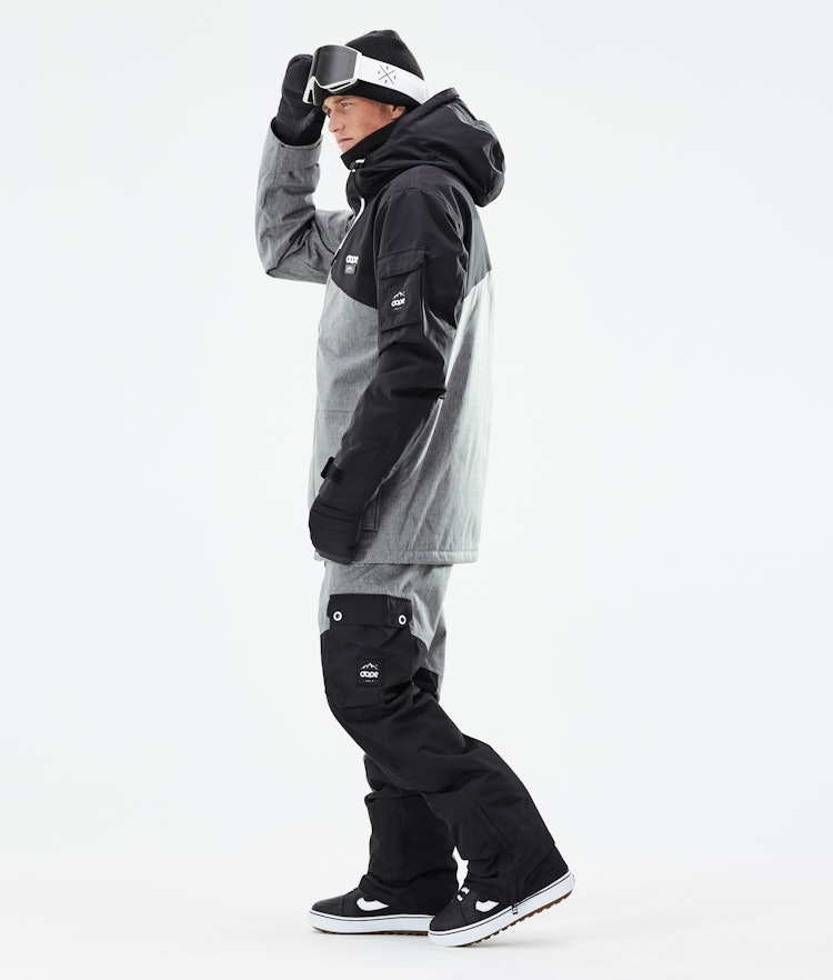 Dope Adept 2020 Giacca Snowboard Uomo Black/Grey Melange