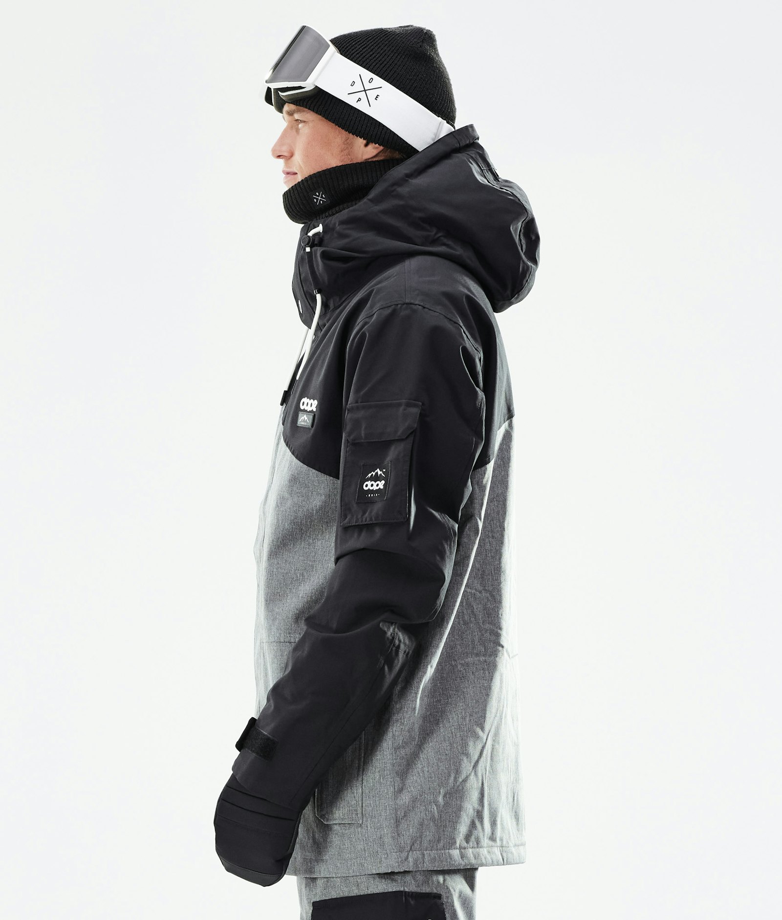 Dope Adept 2020 Veste Snowboard Homme Black/Grey Melange