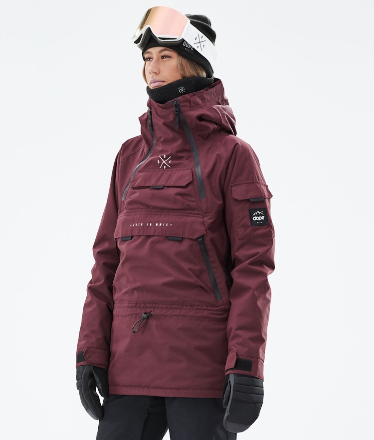 Akin W 2019 Manteau Ski Femme Burgundy, Image 1 sur 9