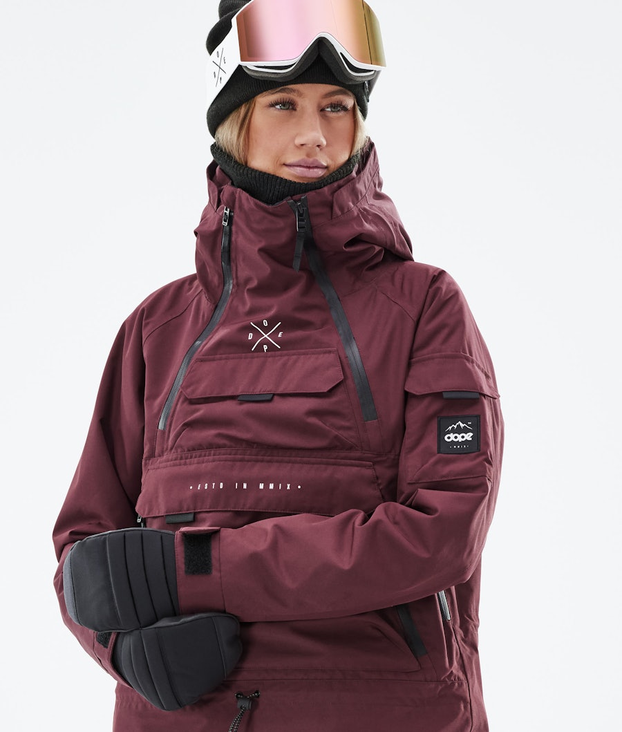 Akin W 2019 Snowboard jas Dames Burgundy Renewed