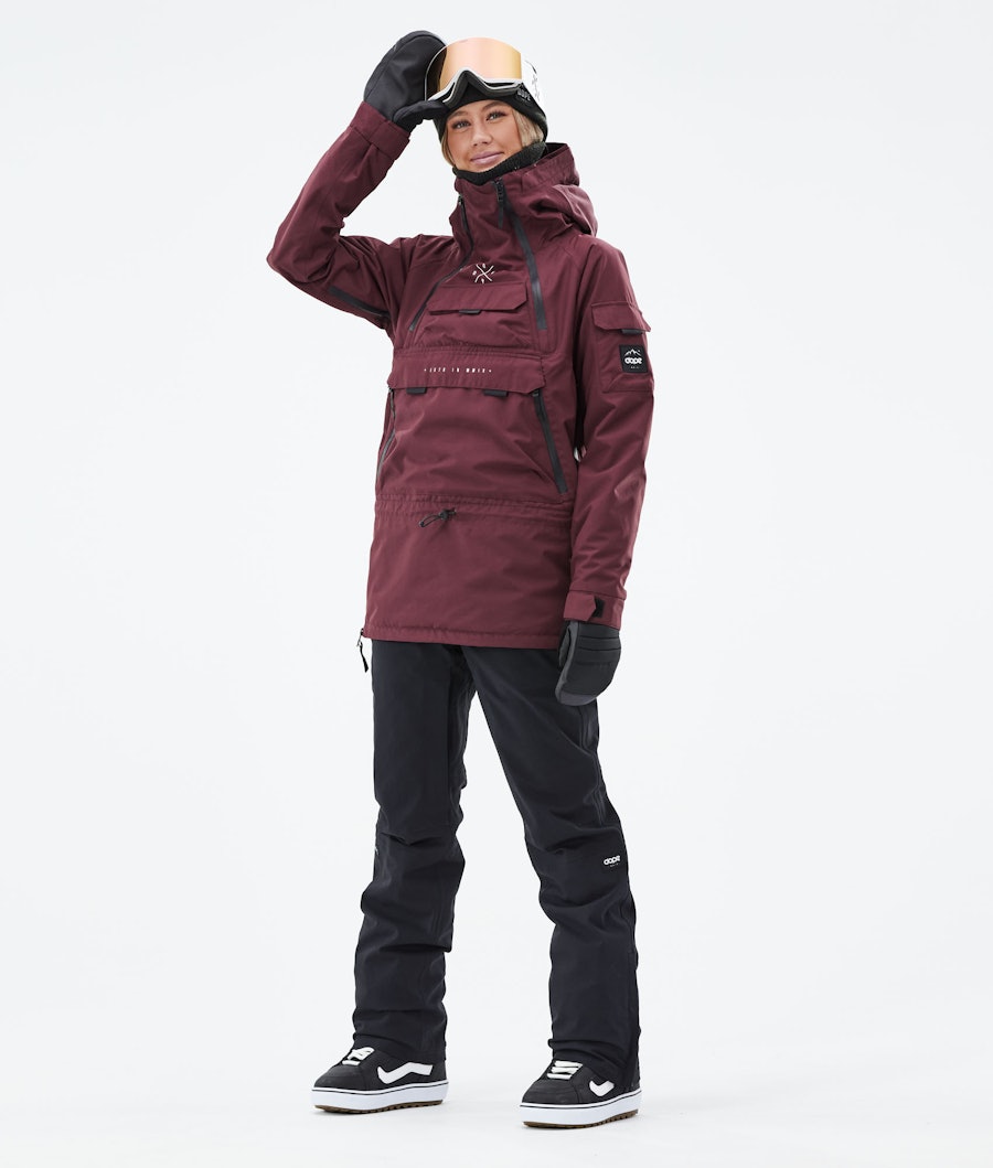 Akin W 2019 Snowboard Jacket Women Burgundy Renewed