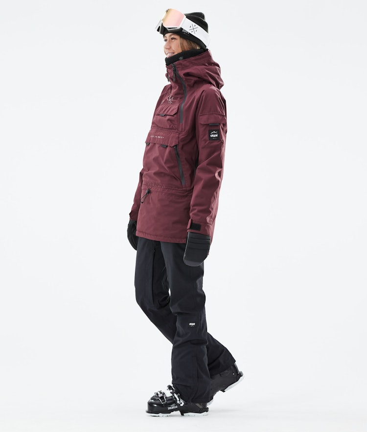 Akin W 2019 Ski Jacket Women Burgundy, Image 4 of 9