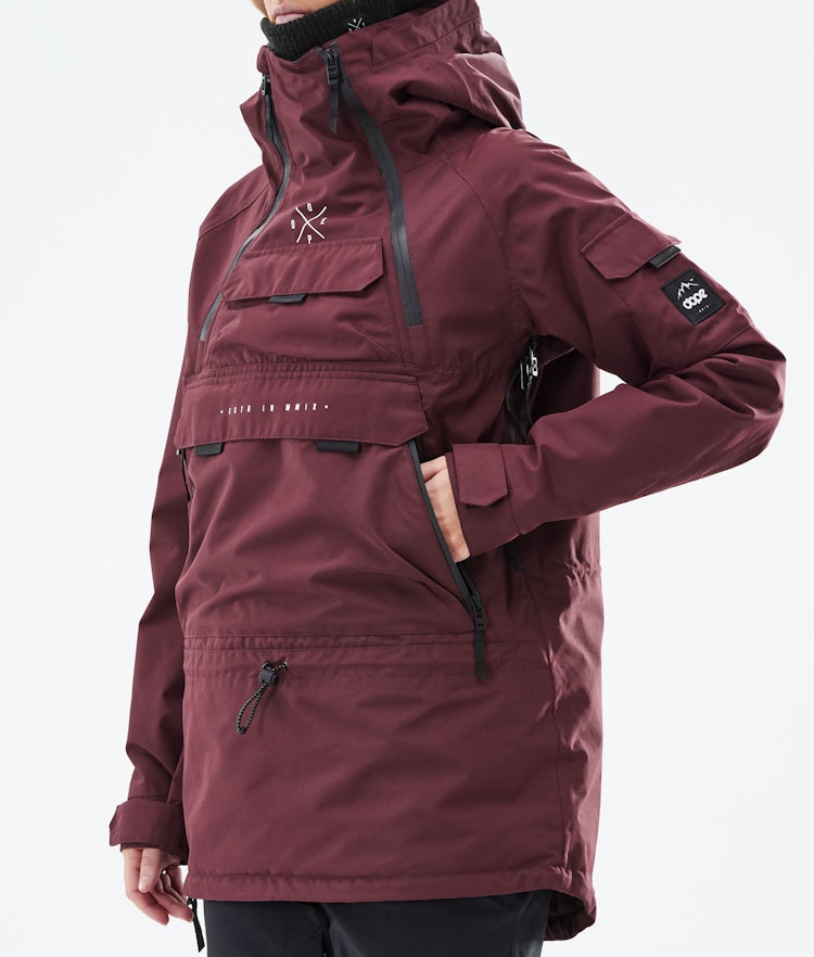 Akin W 2019 Ski Jacket Women Burgundy, Image 8 of 9