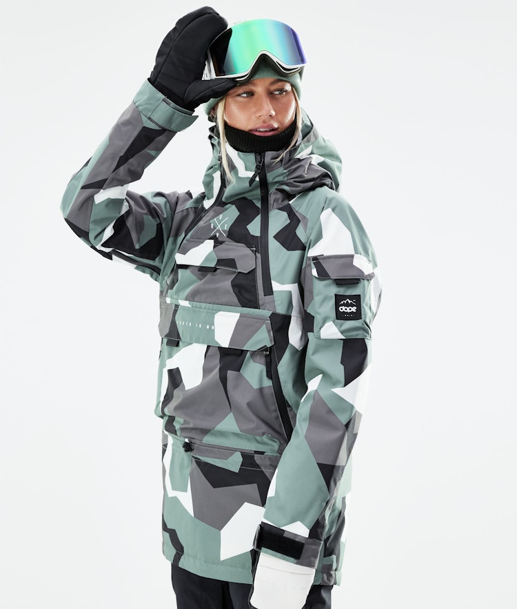 Akin W 2020 Snowboard Jacket Women Faded Green Camo, Image 7 of 11