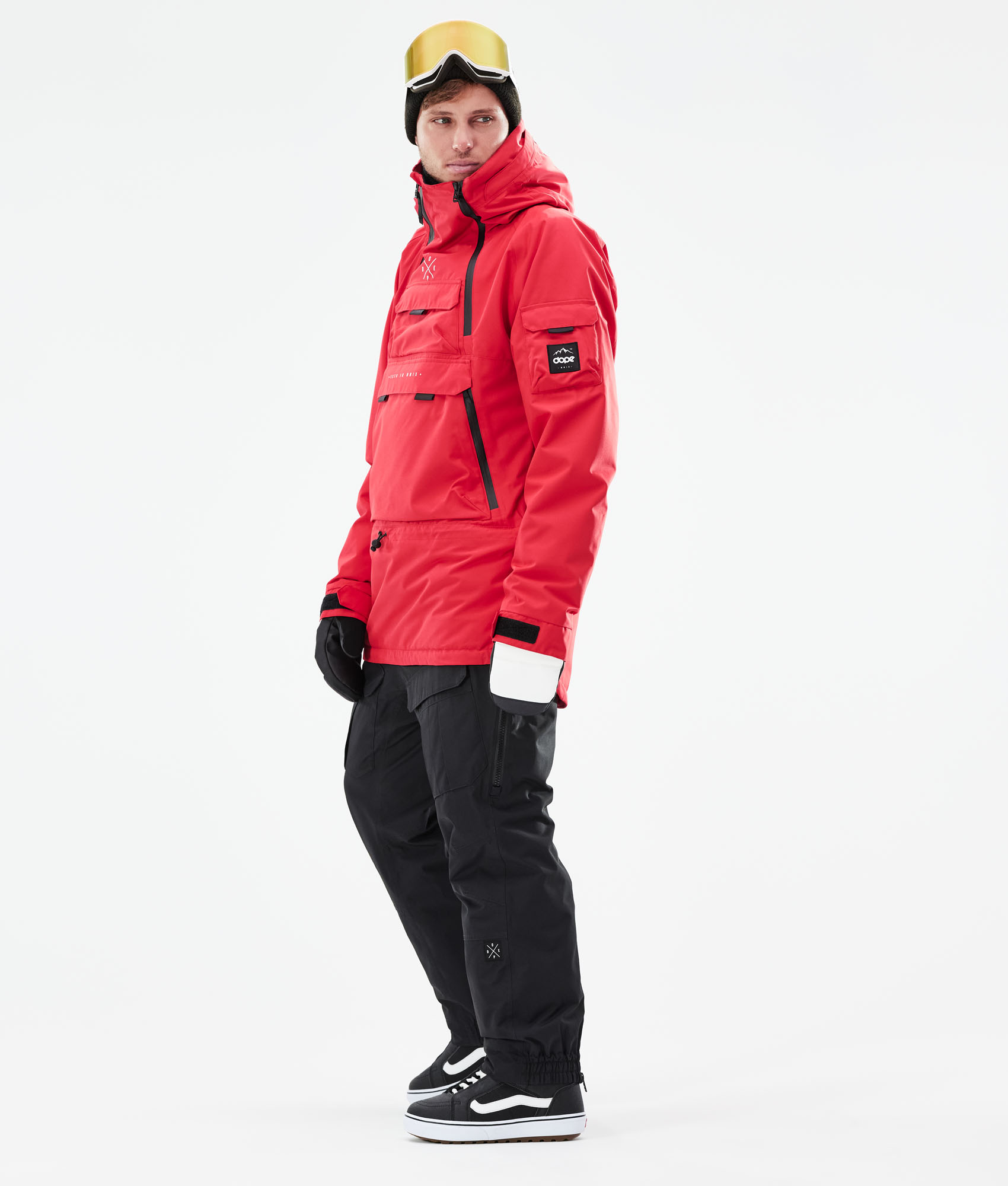 red snowboard jacket mens