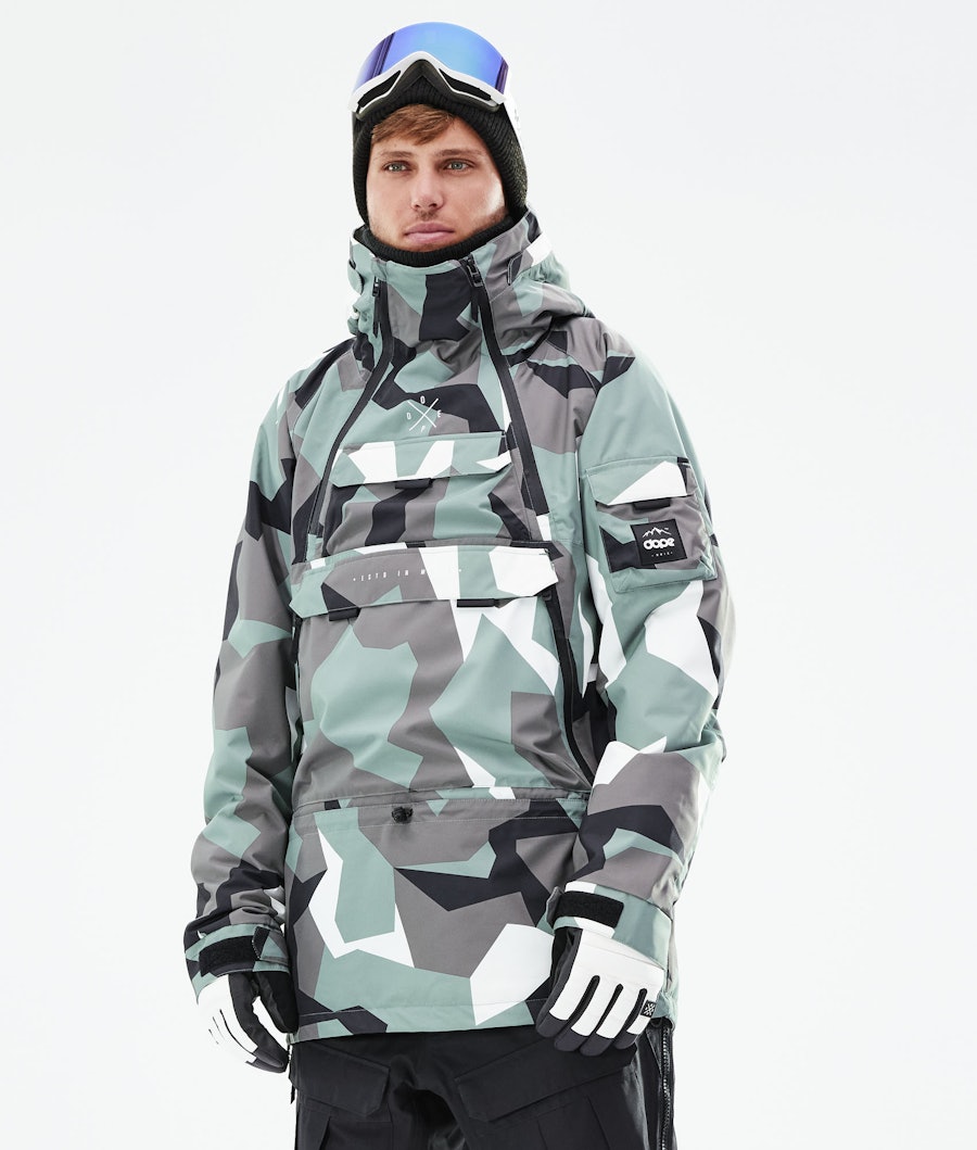 Dope Akin 2020 Snowboard Jacket Faded Green Camo