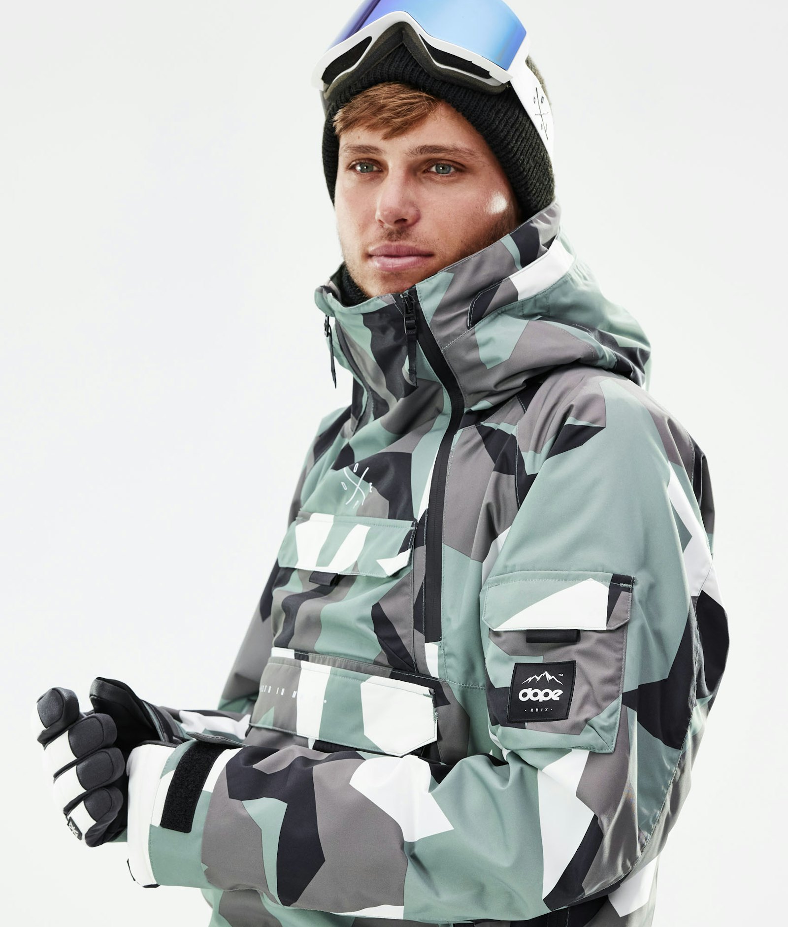 Dope Akin Veste Snowboard Homme Grey Camo - Gris
