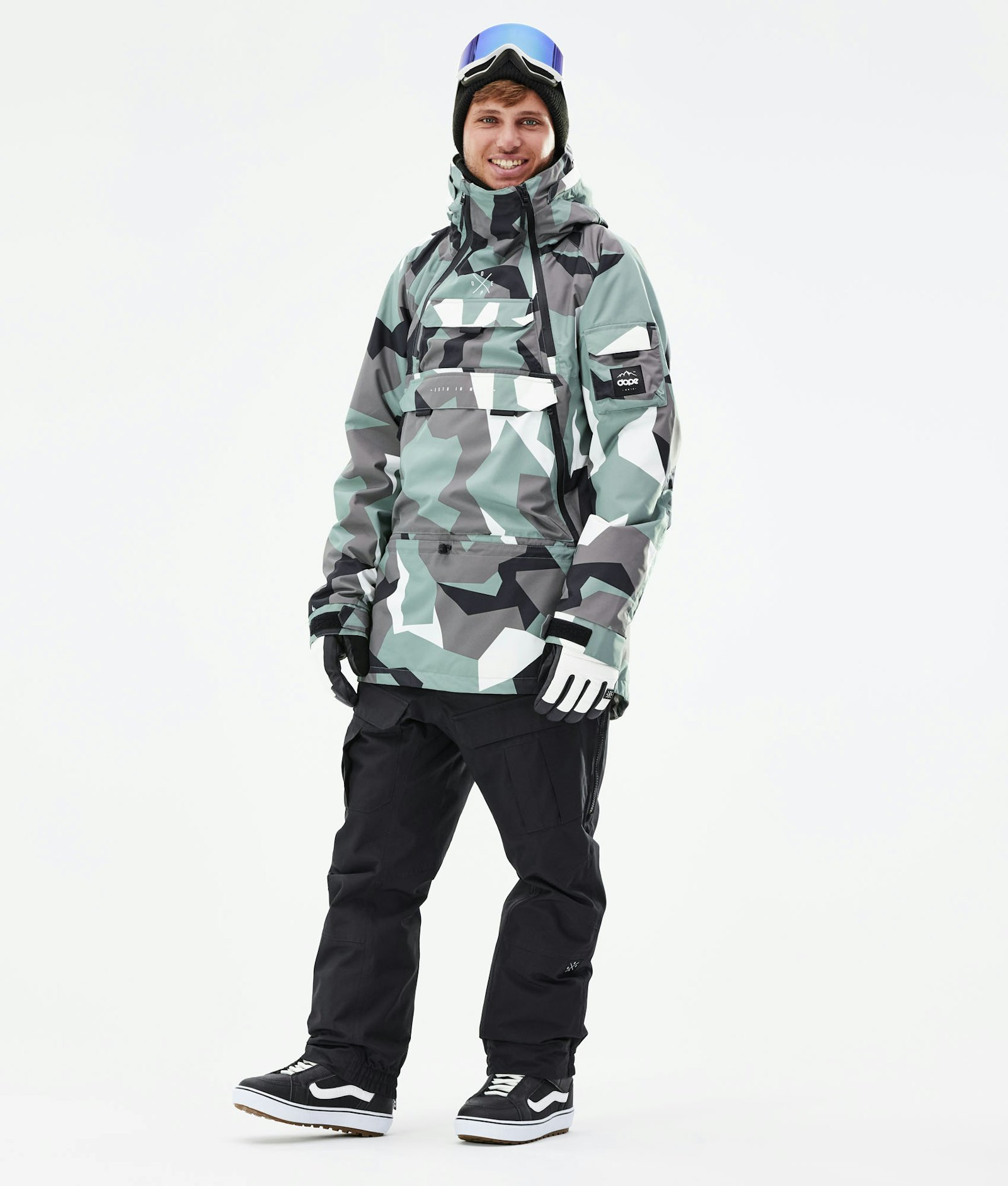 Dope Akin 2020 Snowboard Jacket Men Faded Green Camo