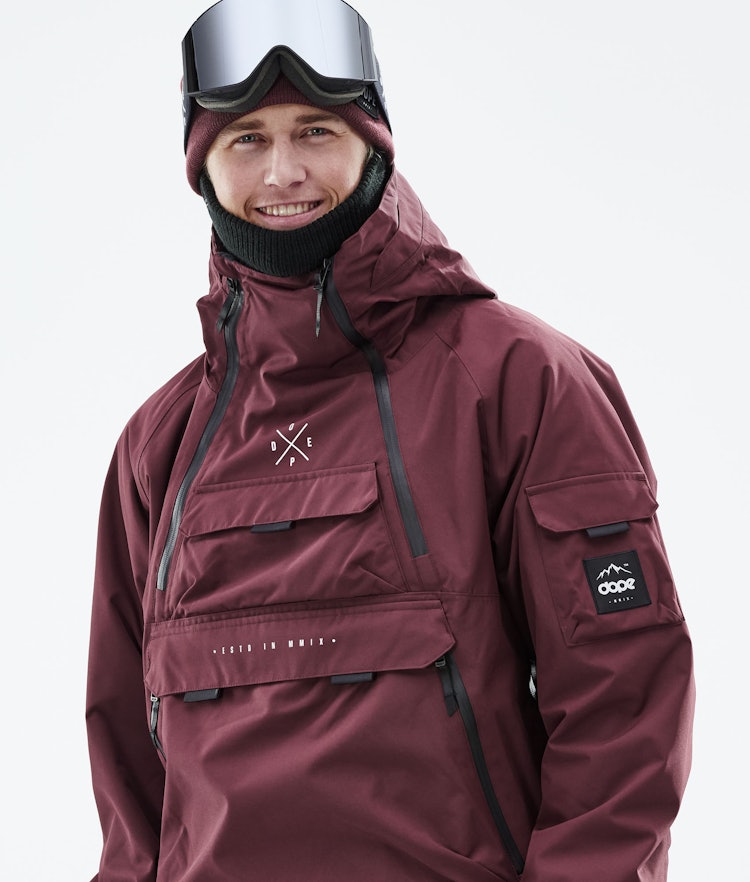 Dope Akin 2019 Ski Jacket Men Burgundy, Image 2 of 9
