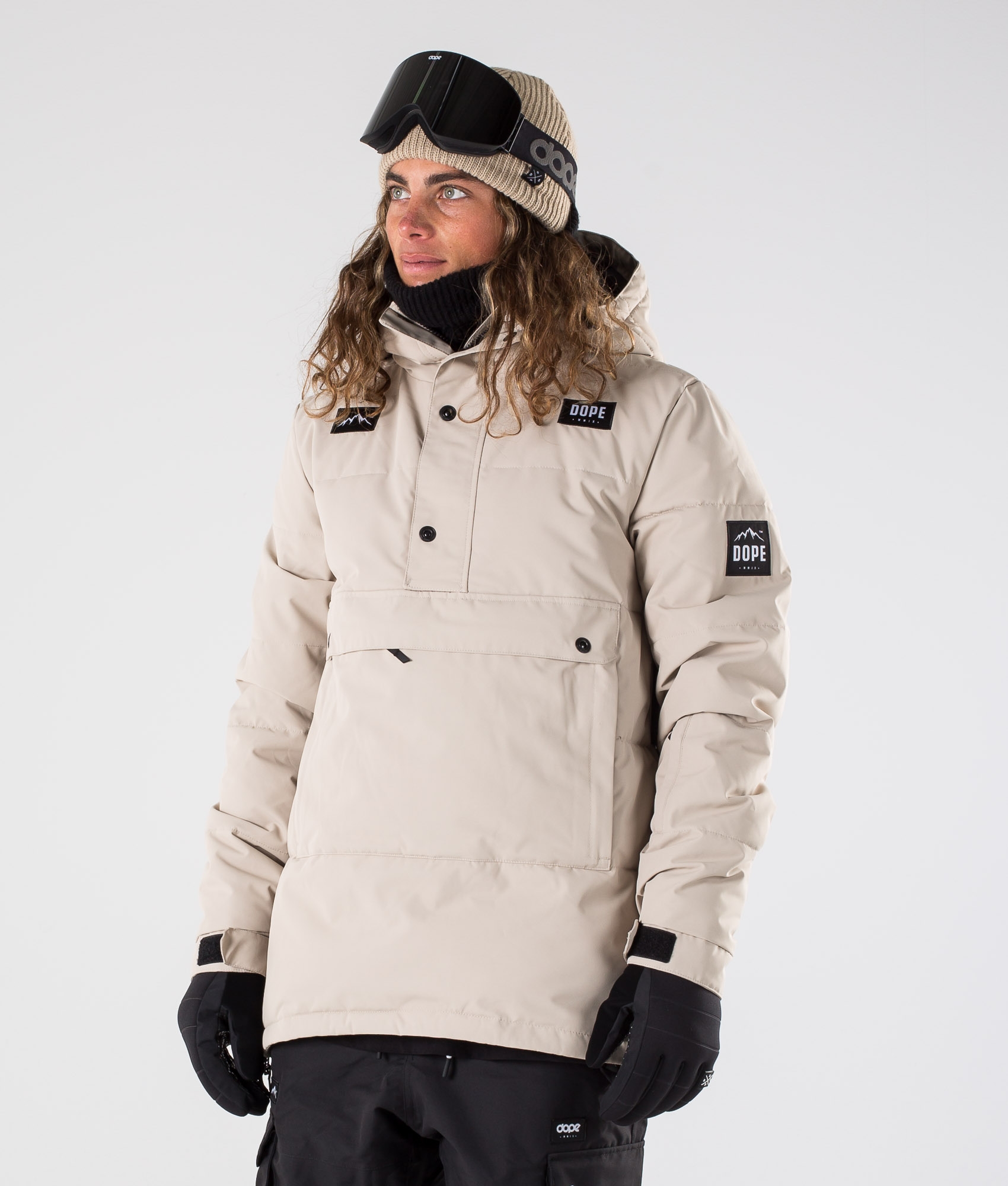 puffer jacket snowboarding