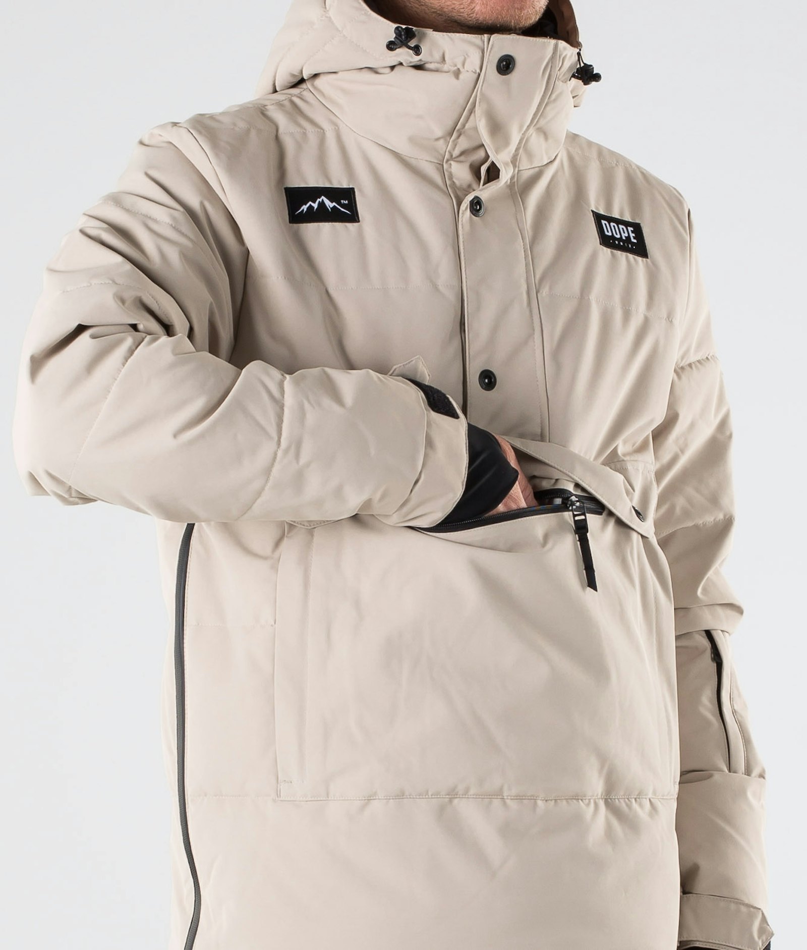 Dope Puffer 2019 Snowboard Jacket Men Sand