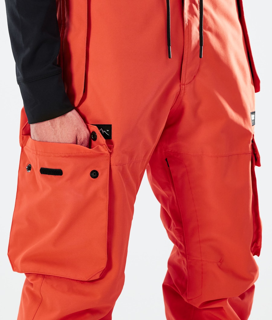 Iconic 2021 Snowboard Pants Men Orange
