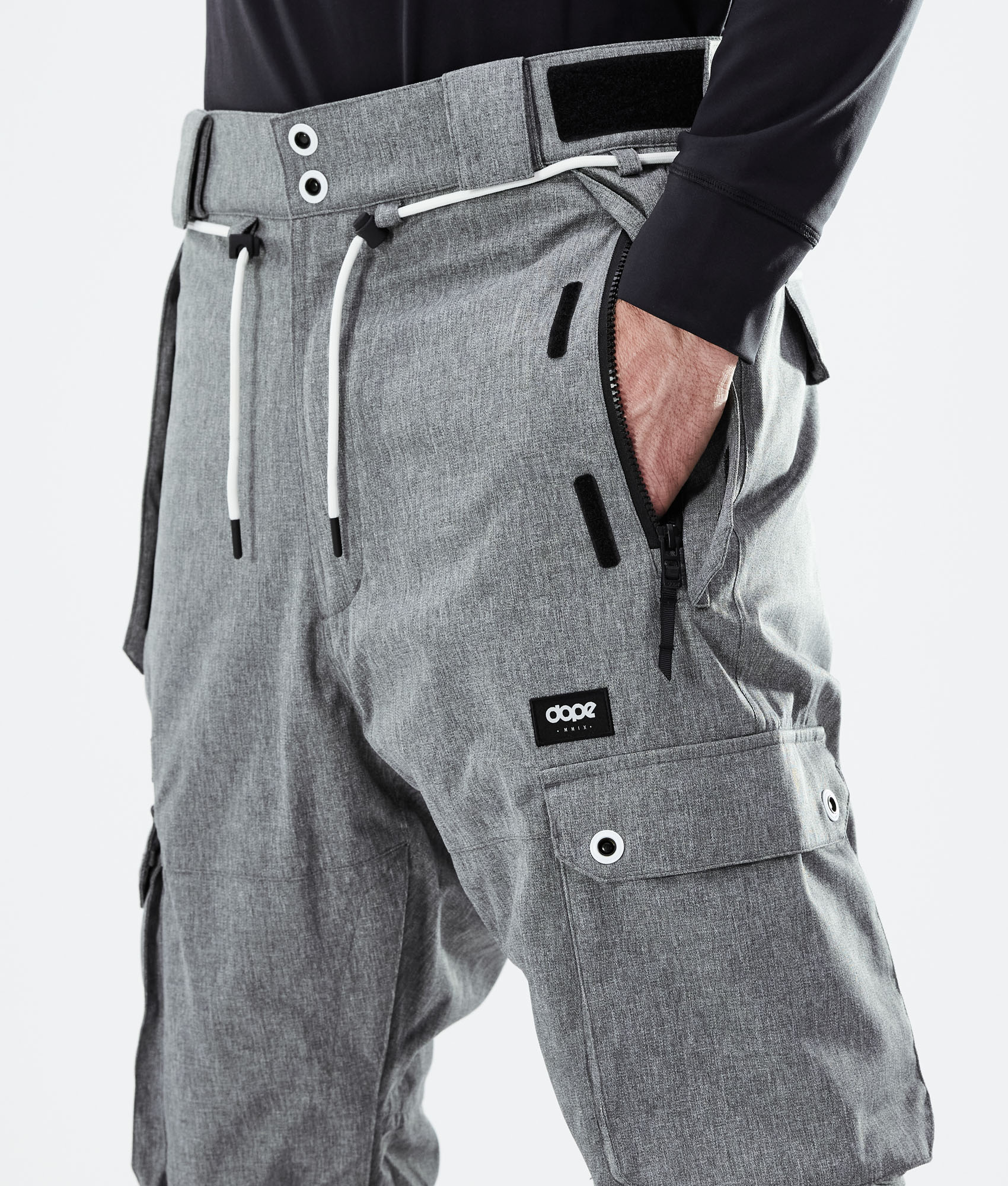 Dope Iconic 2020 Snowboard Pants Men Grey Melange Ridestore UK