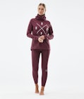 Snuggle W Base Layer Top Women 2X-Up Burgundy, Image 3 of 6